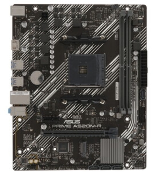 Материнская плата ASUS PRIME A520M-R, AM4, AMD A520, 2xDDR4, 4xSATA, 1xM.2, 1xPCIe 3.0 x16, 1xPCIe x1, 1xHDMI, 1x 1Gb LAN, 2xUSB-A 2.0, 4xUSB-A 3.2 Gen 1, 3x3.5 мм, 7.1, mATX