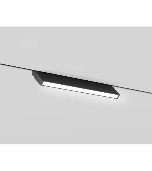 Трековый светильник GL2350 BK черный IP20 10W 3CCT 3000/4200/6400K 48V 200*10*73