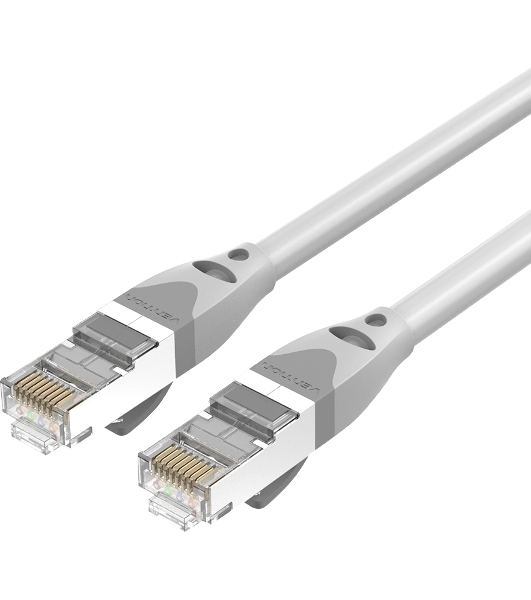 Патч-корд Vention прямой SFTP cat.6A, RJ45 - 0,5м. Серый
