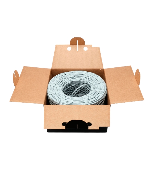 Кабель Cablexpert UPC-5051E-4-CU, UTP indoor 4x2x0.51, медный, кат.5e, однож., 305м, box, серый