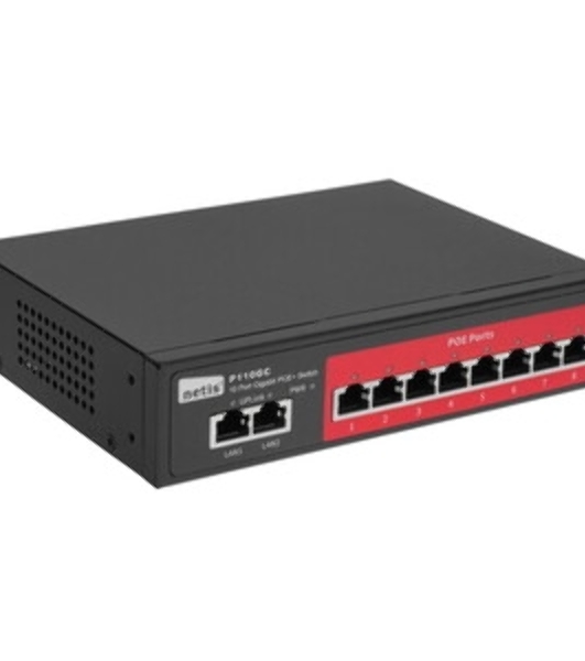 Коммутатор Netis ST110GHPDI-2G-130 8x100Мбит/с 2x1Гбит/с 8PoE 130W неуправляемый