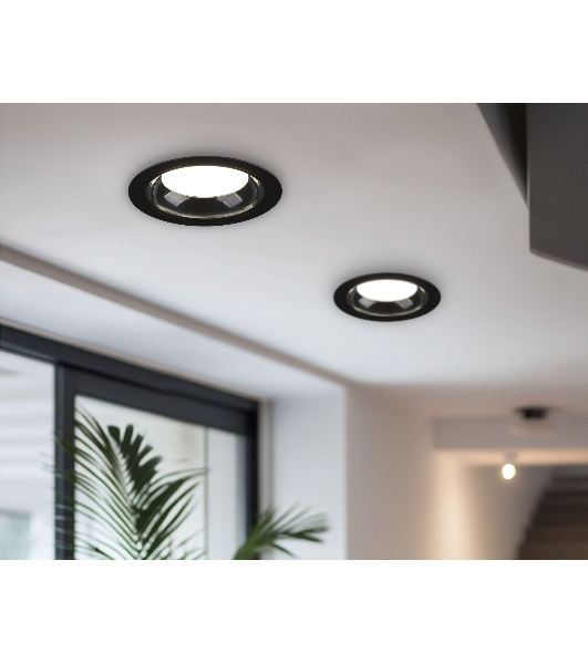 Светильник Ambrella light TN52336 SBK/GBK черный песок/черный глянец GX53 max 12W D115*25