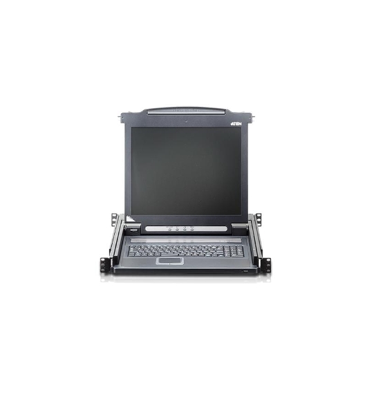 Консоль управления для KVM-переключателей ATEN (CL1000M-ATA-RG) 19', SVGA+KBD+MOUSE PS/2, с KVM-шнуром PS/2 1.8м., LCD экран 17', лат./рус. клавиатура