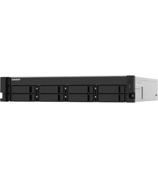 Сетевое хранилище без дисков SMB QNAP TS-832PXU-4G 8-Bay AL324 quad-core 1.7 GHz 2U rackmount NAS, 4Gb DDR4 UDIMM RAM (max 1x16Gb), SATA 6Gb/s, 2x 10GbE SFP+ LAN, 2x2.5 GbE LAN, 1x PCIe Gen2 x2 slot. W/o RAIL-B02