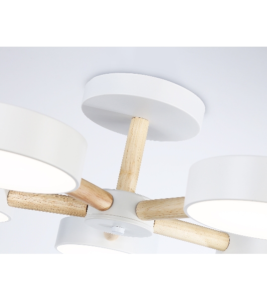 Светильник Ambrella light FL4825/5 WH белый 3000K-6400K 65W D580*160 (ПДУ ИК)