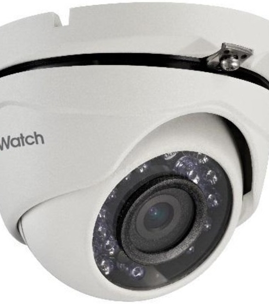 Камера видеонаблюдения HiWatch DS-T203(B) 2.8-2.8мм HD-CVI HD-TVI цветная корп.:белый