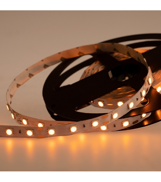 Лента светодиодная открытая, 10 мм, IP23, SMD 5050, 60 LED/m, 12 V, цвет свечения желтый