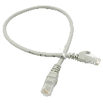 Патч-корд Buro Basic UTP 4 пары cat6 CCA molded 0.5м серый RJ-45 (m)-RJ-45 (m), фото 1