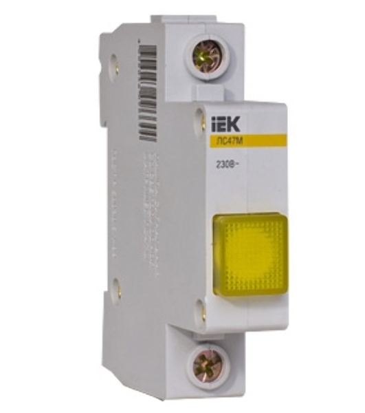 Лампа сигнальная ЛС-47М жел. IEK MLS20-230-K05