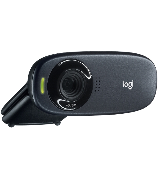 Веб-камера Logitech C310 HD 1280x720, 30 кадр/с, USB Type-A, микрофон (шумоподавление), автоосвещение, универсальное крепление