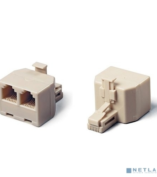 Разветвитель US-12 RJ45 8P8C (джек) -> 2x8P8C (розетки)