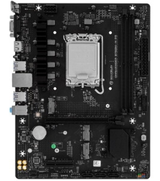 Материнская плата Maxsun Challenger B760M-N D5, LGA 1700, Intel B760, 2xDDR5, 3xSATA, 2xM.2, 1xPCIe 4.0 x16, 1xPCIe x4, 1xVGA, 1xHDMI, 1x 1Gb LAN, 2xUSB-A 2.0, 4xUSB-A 3.2 Gen 1, 5.1, mATX