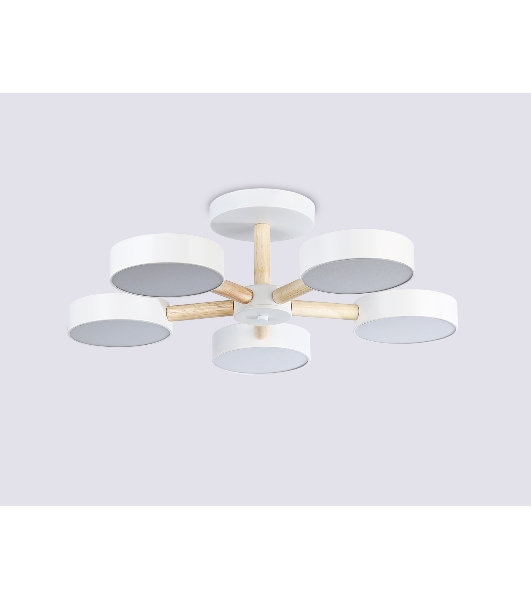 Светильник Ambrella light FL4825/5 WH белый 3000K-6400K 65W D580*160 (ПДУ ИК)