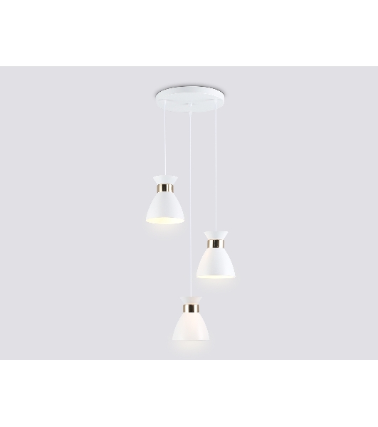 Светильник Ambrella light TR8467/3 WH/FGD белый/золото E27/3 max 60W D340*1000