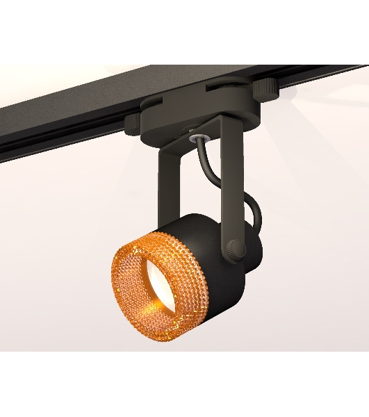 Светильник Ambrella light XT6602064 PBK/CF черный полированный/кофе MR16 GU10 (C6602, N6154)