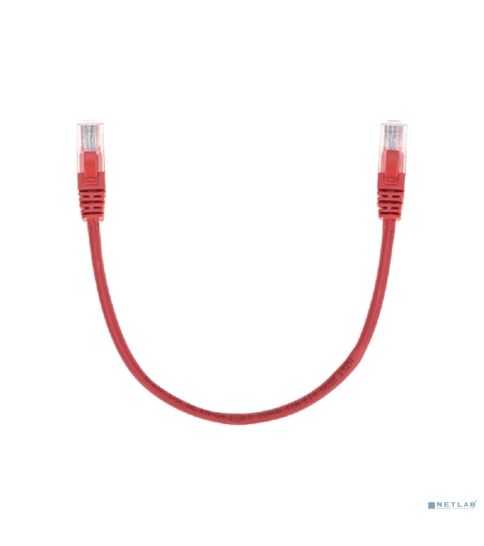 Патч-корд U/UTP Rexant cat.5e, RJ45-RJ45, 26AWG, ZH нг(А)-HF, красный, 0,3 м