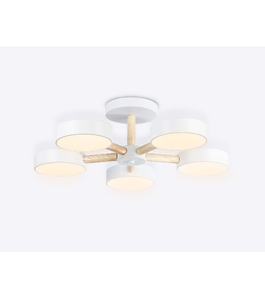 Светильник Ambrella light FL4825/5 WH белый 3000K-6400K 65W D580*160 (ПДУ ИК)