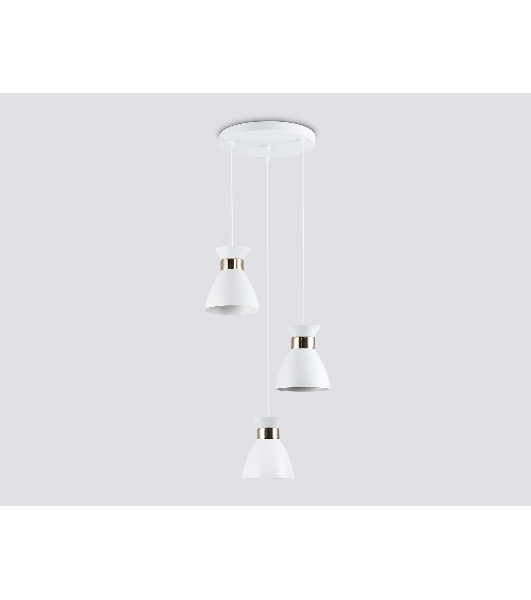 Светильник Ambrella light TR8467/3 WH/FGD белый/золото E27/3 max 60W D340*1000