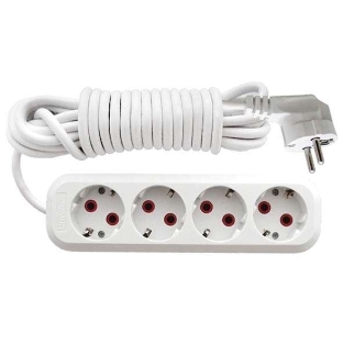 Удлинитель 4х3 м с заземл. 10А IP20 У10-555 ПВС 3х0.75 UNIVersal 555-03