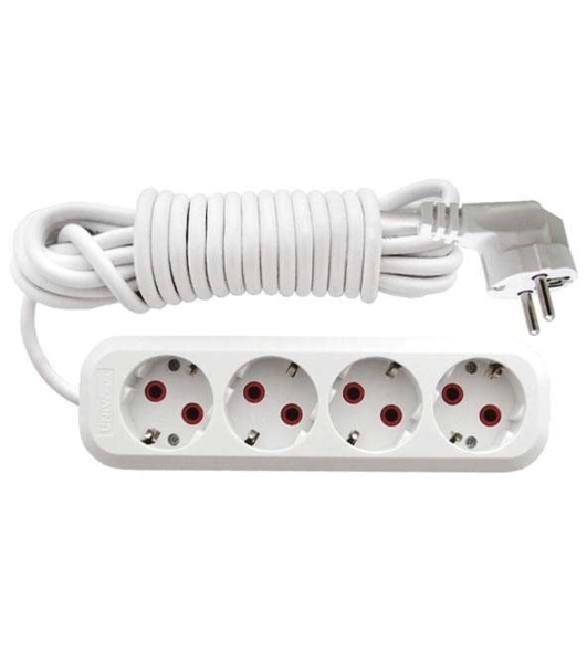 Удлинитель 4х3 м с заземл. 10А IP20 У10-555 ПВС 3х0.75 UNIVersal 555-03