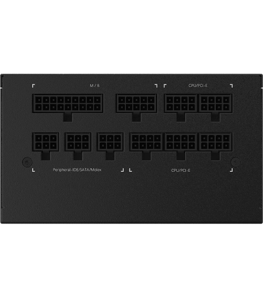 Блок питания Gigabyte P750GM (GP-P750GM), 750Вт, 80 PLUS Gold, 120мм, модульный, черный