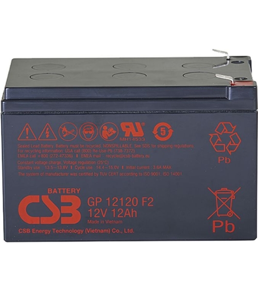 Батарея CSB GP 12120 (12V 12Ah) F2