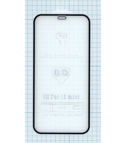 Защитное стекло 5D для Apple iPhone 12 mini черный