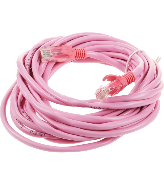 Патч-корд UTP Cablexpert cat.5e, 5м, литой, многожильный, розовый