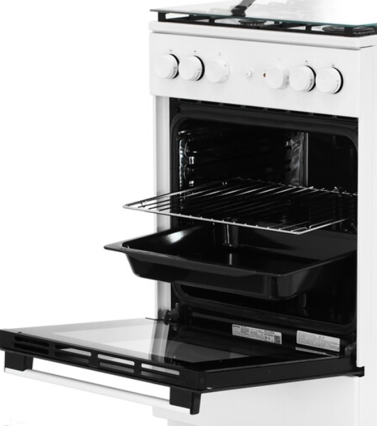 Плита комбинированная Gorenje GK5A21WH белый, конфорок 4 газовых, духовка 68 л, 50 см x 85 см x 59.4 см