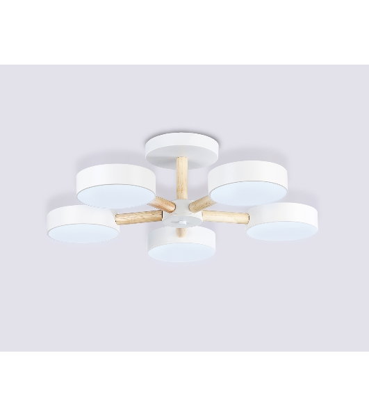 Светильник Ambrella light FL4825/5 WH белый 3000K-6400K 65W D580*160 (ПДУ ИК)