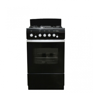 Плита газовая De Luxe 5040.36Г (КР) черный, конфорок 4 шт, духовка 43 л, 50 см x 85 см x 50 см