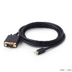 Кабель Cablexpert mDP-VGA, 20M/15M, 1.8м, черный, позол.разъемы, пакет (CC-mDPM-VGAM-6), фото5