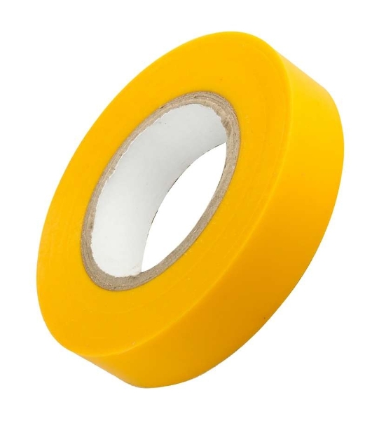 Изолента ПВХ 15 мм (рул. 20м) OIT-B15-20/Y желт. ОНЛАЙТ 71679