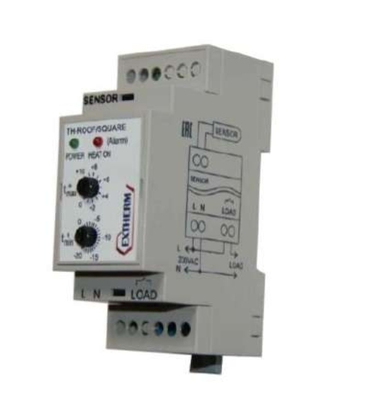 Термостат мех. для систем антиобледенения 16А на DIN-рейку EXTHERM Th-roof