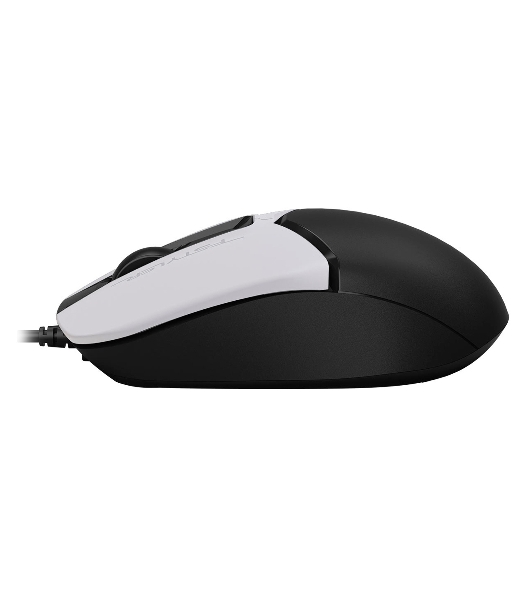 Мышь проводная A4Tech Fstyler FM12S белый/черный, 1200 dpi, USB, кнопки - 3