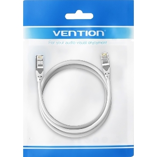 Патч-корд Vention прямой SFTP cat.6A, RJ45 - 1,5 м. Серый