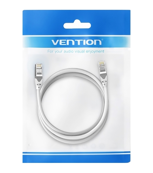Патч-корд Vention прямой SFTP cat.6A, RJ45 - 1,5 м. Серый