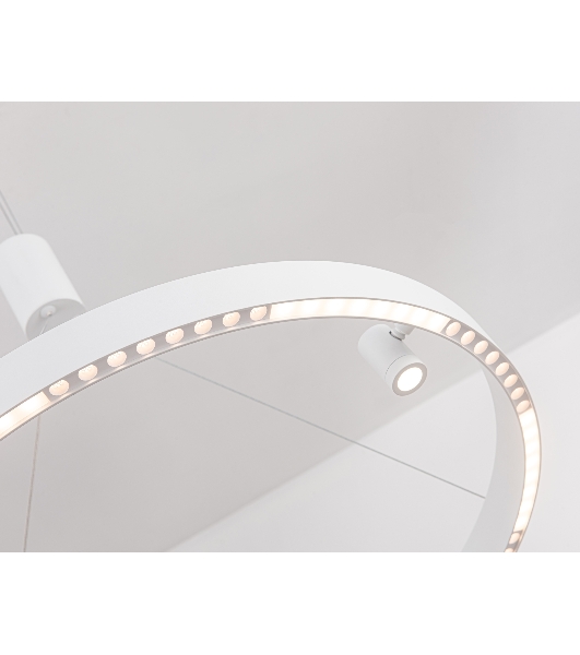 Подвесной светодиодный светильник Ambrella light FL5844/1+3 WH белый 40W 3000K/4200K/6400K D600*1200 (без ПДУ)