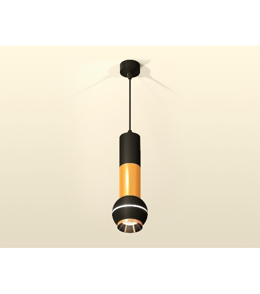 Светильник Ambrella XP1102030 SBK/PYG черный песок/золото желтое полированное MR16 GU5.3 LED 3W 4200K
