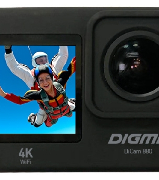 Экшн-камера Digma DiCam 880 черный