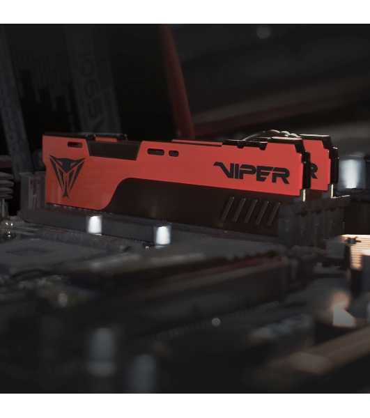 Оперативная память Patriot Viper Elite II, DDR4, 8GB (1x8 GB), 2666 MHz, CL16, DIMM, радиатор, красный