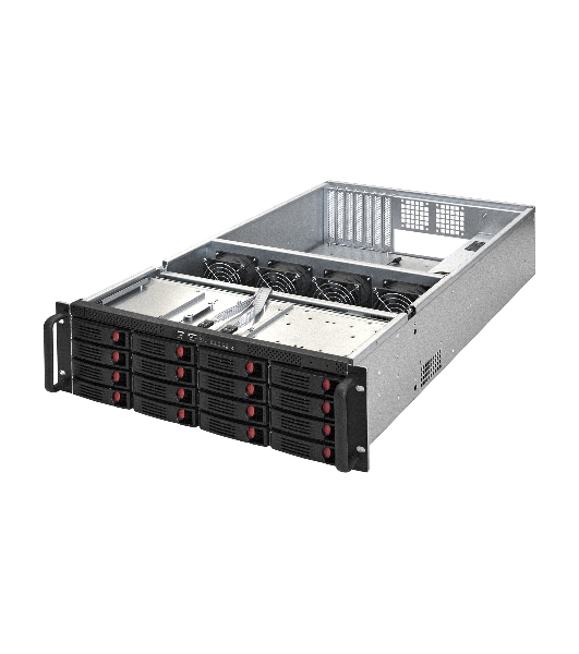 Серверный корпус ExeGate Pro 3U660-HS16 (RM 19', высота 3U, глубина 660, БП 2U-920ADS,16xHotSwap, USB)