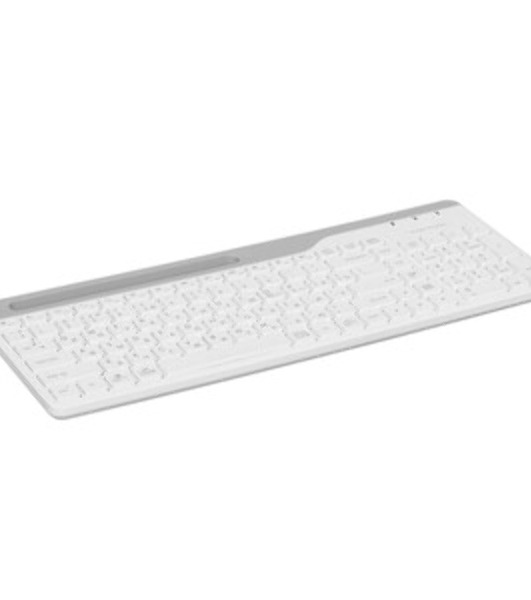 Клавиатура проводная A4Tech Fstyler FK25, USB, белый/серый
