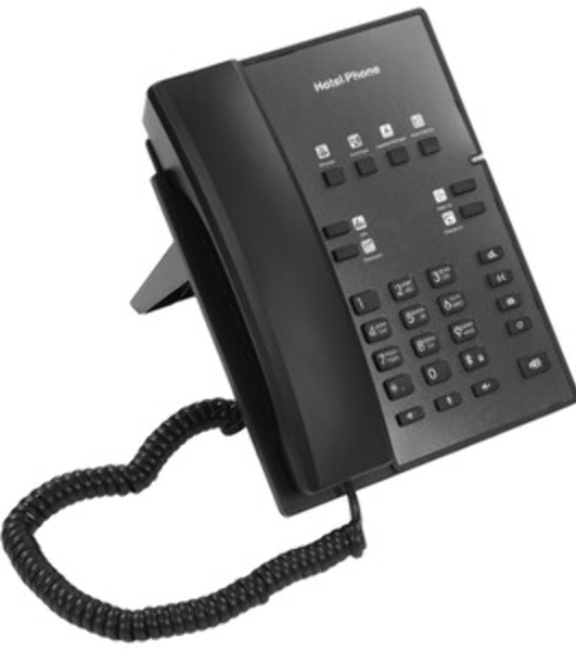 Телефон IP Fanvil H1 черный (H1 HOTEL PHONE) (упак.:1шт)