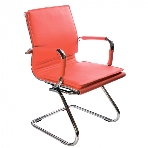 Кресло Бюрократ CH-993-Low-V/Red красный, экокожа, 120 кг, механизм качания, низкая спинка, фото 1