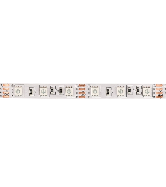 Лента светодиодная открытая, 10 мм, IP23, SMD 5050, 60 LED/m, 12 V, цвет свечения RGb