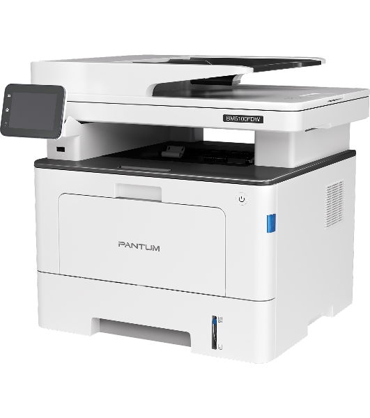 МФУ лазерное Pantum BM5100FDW, A4, ч/б, печ. до 40 стр/мин., скан. до 24 стр/мин., 1200 x 1200 dpi, USB, RJ-45, Wi-Fi, проектная модель