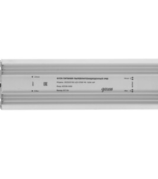 Блок питания для светодиодной ленты пылевлагозащищенный GAUSS 150W DC12V IP66