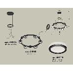 Светильник Ambrella light XR92051200/6 SBK/FR черный песок/белый матовый GX53  (A9205, C9232, N8415), фото3