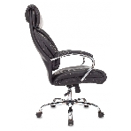 Кресло руководителя Бюрократ T-9904NSL Leather Venge Black черный, искусственная кожа, крестовина металл хром, фото10